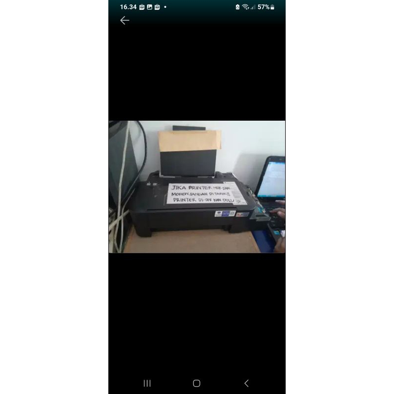 Printer Epson L121 bekas kondisi rusak