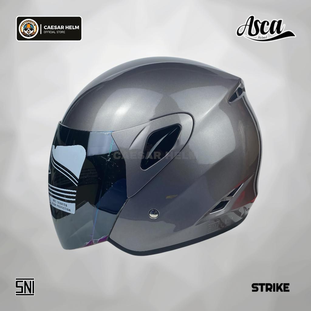 ASCA Strike Solid - Gunmetall - Helm Half Face