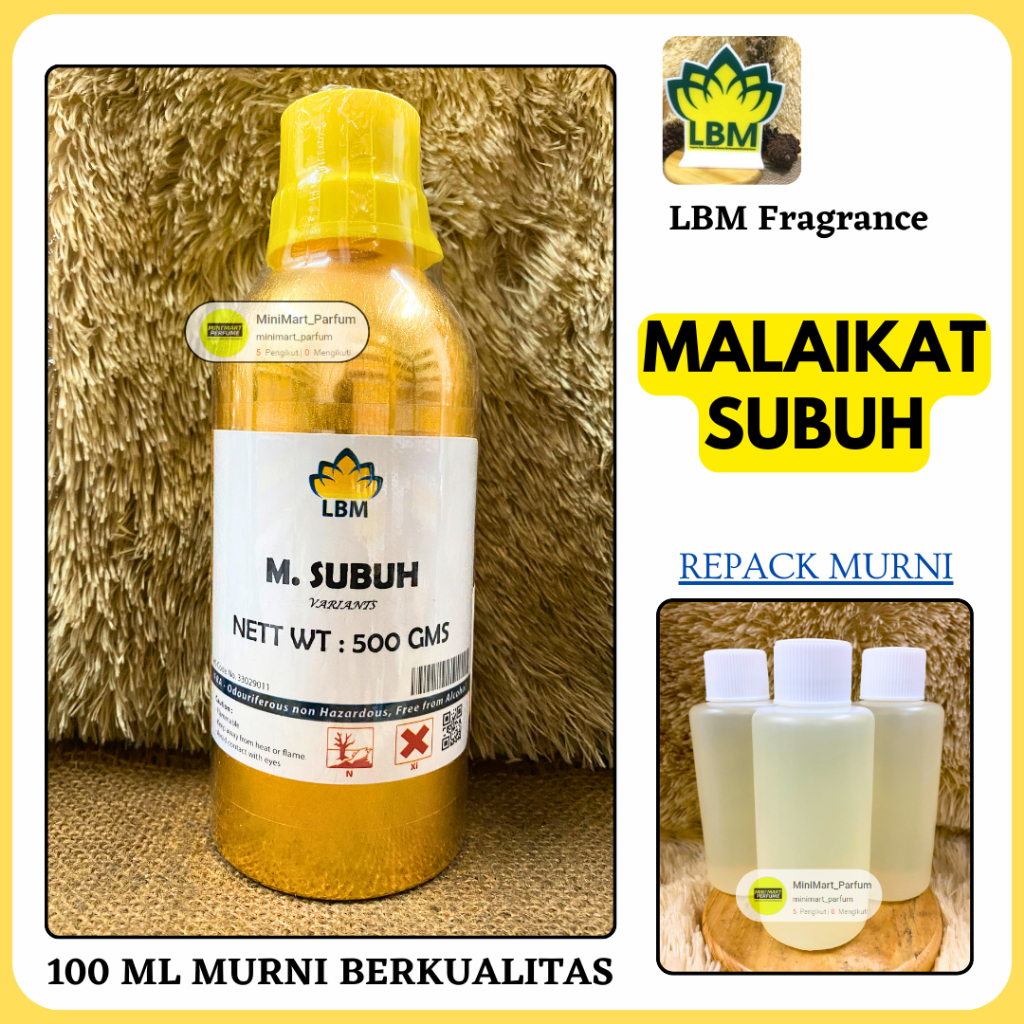 Bibit Parfum LBM - Malaikat Subuh Murni 100 ML Berkualitas LBM Fragrance