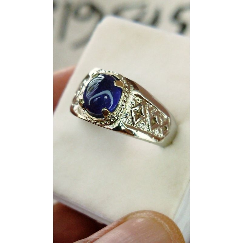 natural royal blue saphire(corundum),batu permata asli original garansi 100%