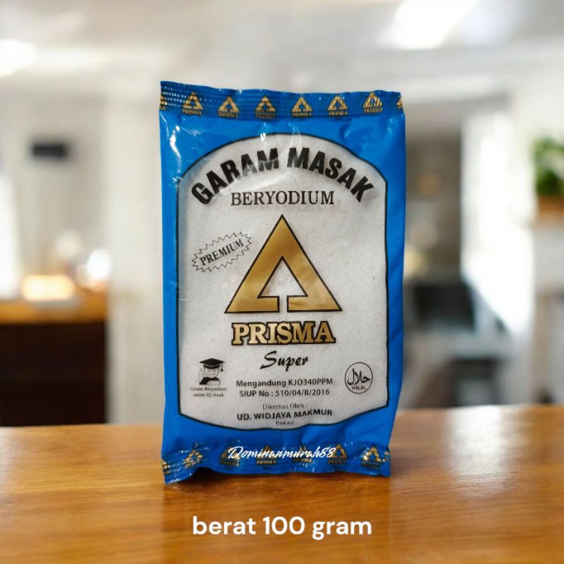 

PROMO TERMURAH GARAM 100 GRAM PRISMA SUPER MINIMAL BELI 10 PCS GRATIS 2 PCS / GARAM BERYODIUM / GAREM