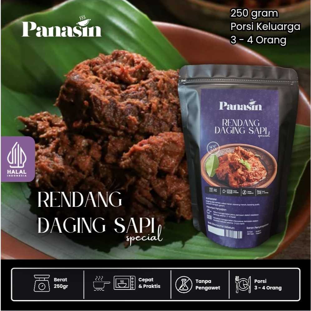 

PANASIN Rendang Daging Sapi Special Porsi Keluarga 250g