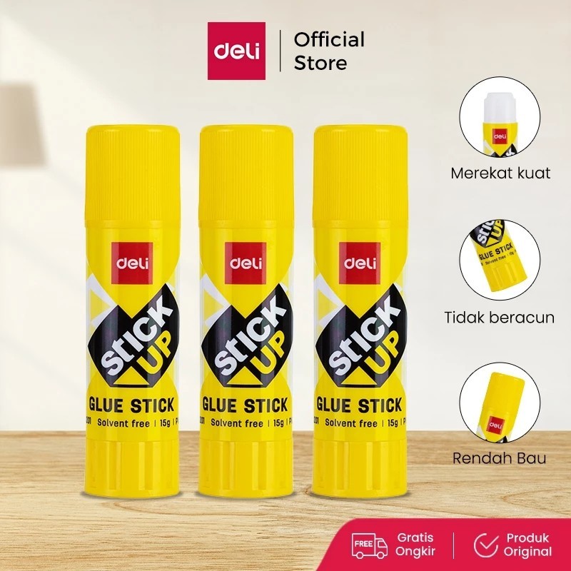 

DELI - Lem Stick Super Kuat PVP 8Gram Cepat Kering Tidak Beracun Dapat Dicuci Lem Stick A200