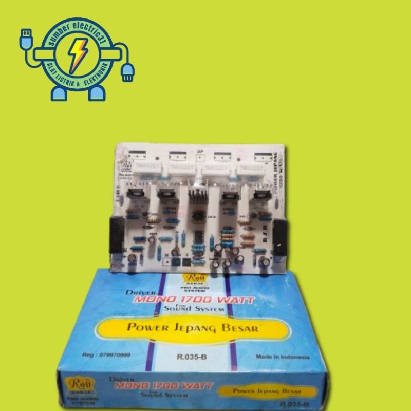 KIT DRIVER POWER AMPLIFIER MONO 1700 WATT POWER JEPANG BESAR BY RELL RADJA PRO AUDIO SYSTEM