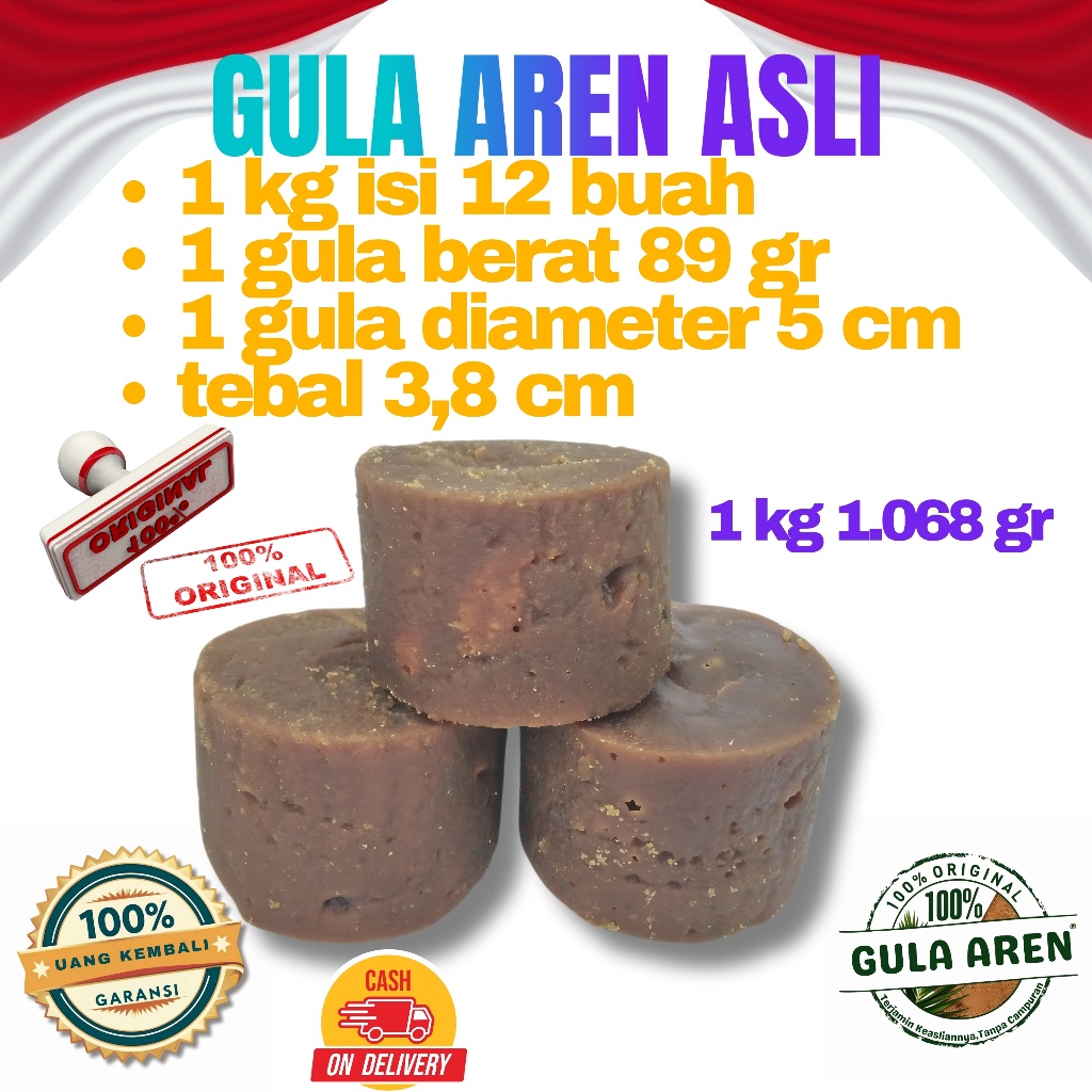 

gula aren 100% asli / gula kawung / gula nira kawung /gula kawung asli /100% gula kawung asli