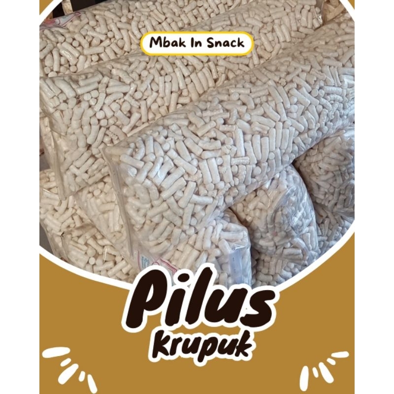 

Kerupuk Pilus Matang 1 ball(1kg)/Krupuk ikan Tongkol Stik