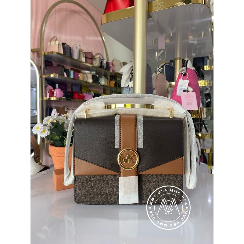 MK GREENWICH SMALL FLAP CROSSCODY SIGN