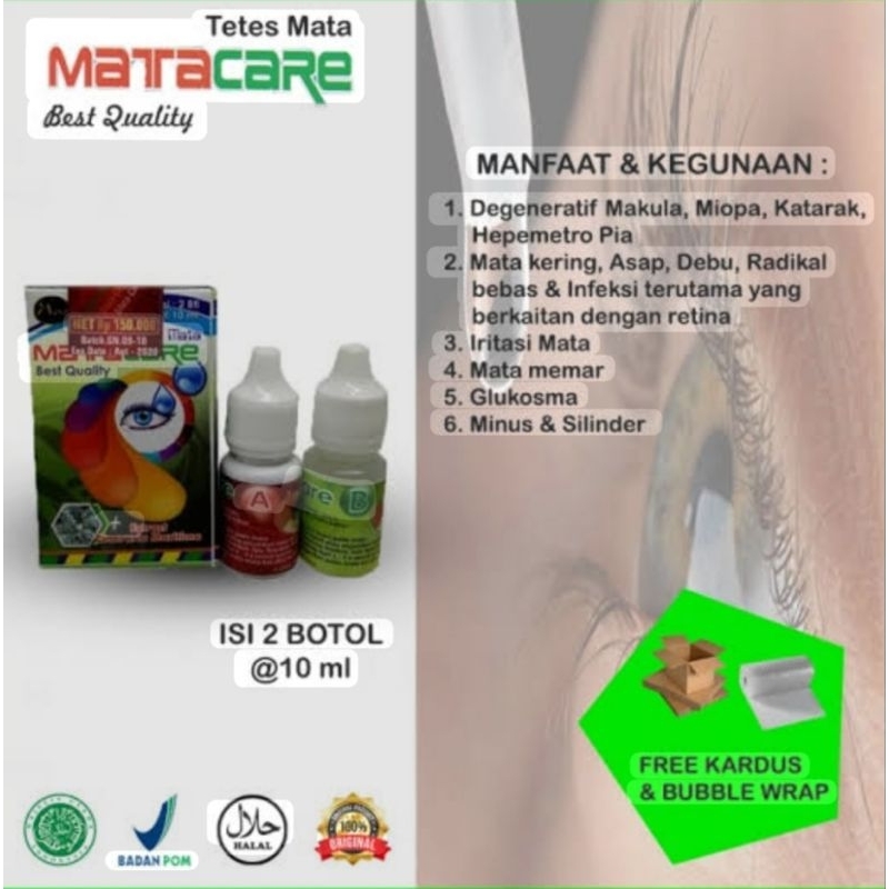 MATACARE / MATA CARE / OBAT HERBAL MATA / MANJUR TERLARIS / TETESAN MATA ALAMI /KATARAK / MINUS