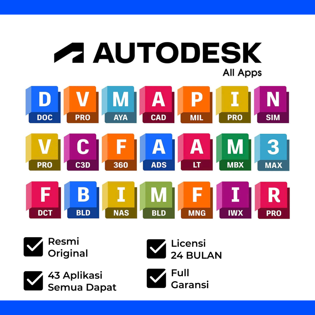 Autodesk All Apps Autocad | Lisensi 3 Tahun