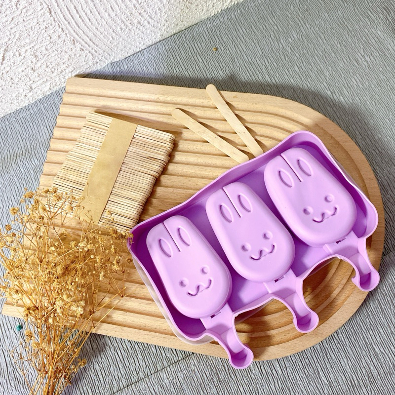 Cetakan Es krim Silikon / plastik