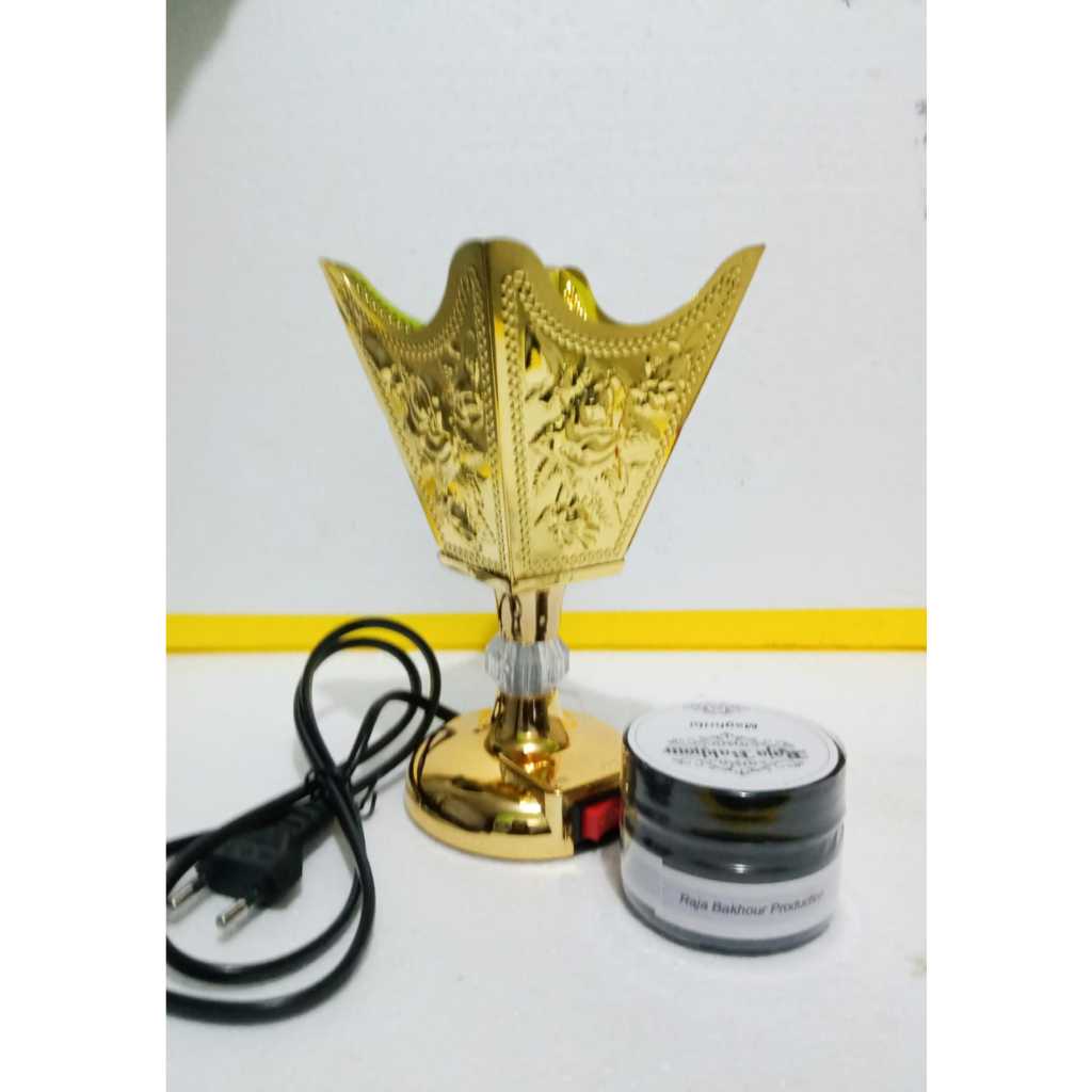 Paket Tempat buhur elektrik model kurma  colok + buhur pengharum ruangan 01