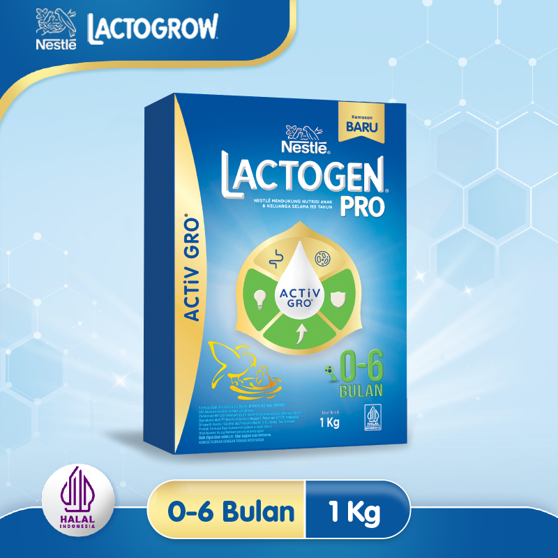 Lactogen Pro 0-6 Bulan ACTiVGRO 1kg - Lactogen 1 Susu Formula Bayi (0-6 Bulan) 1kg