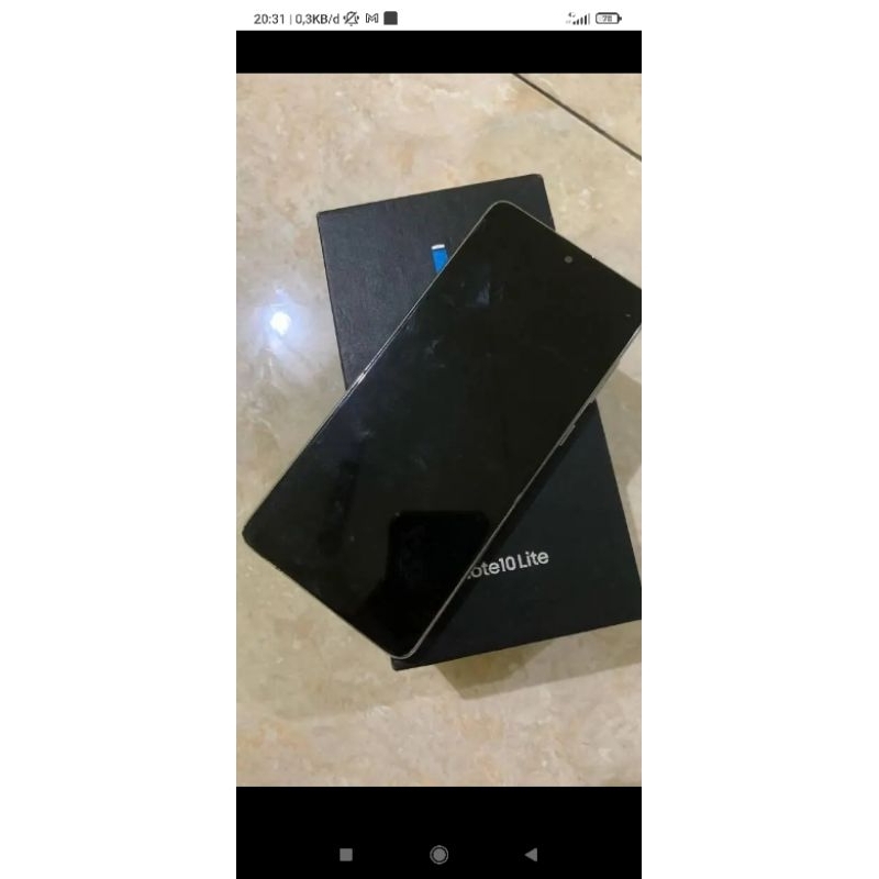 samsung note 10 lite mati mesin