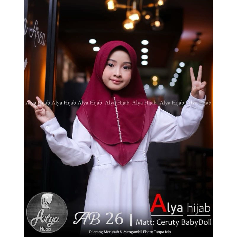 ALYA AB 26 // HIJAB BERGO ANAK BY ALYA // KHIMAR ANAK BY ALYA HIJAB
