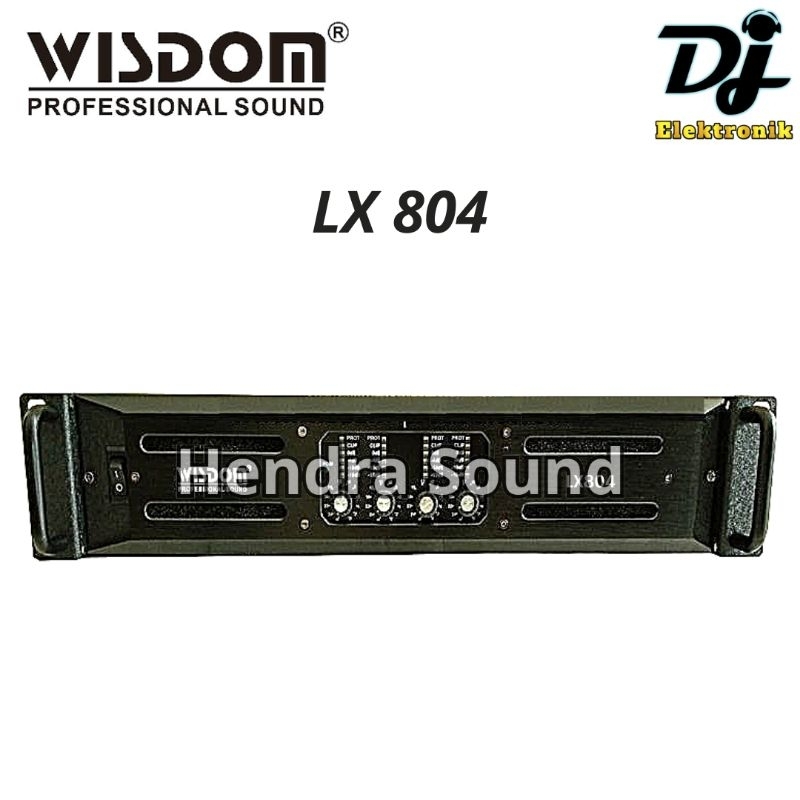 WISDOM ● LX 804 / LX804 - Power Amplifier (4 channel)