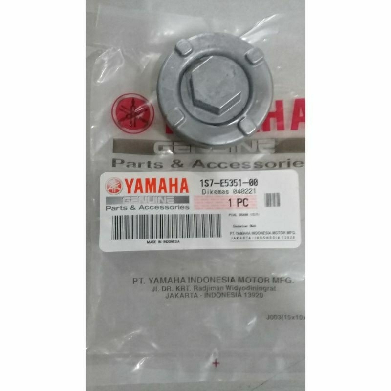 BAUT TAP TUTUP OLI MESIN BAWAH + O ring ORIGINAL YAMAHA JUPMX,VIXIONOLD,NVA,R15,XABRE, Wr155,XSR/PLU