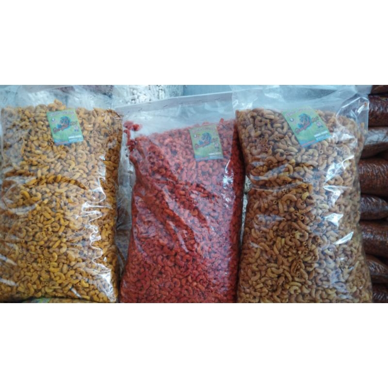 

Makaroni Spat/Pipa/Bantat/Snack Kiloan 500Gram (Free Bubble Wrap)