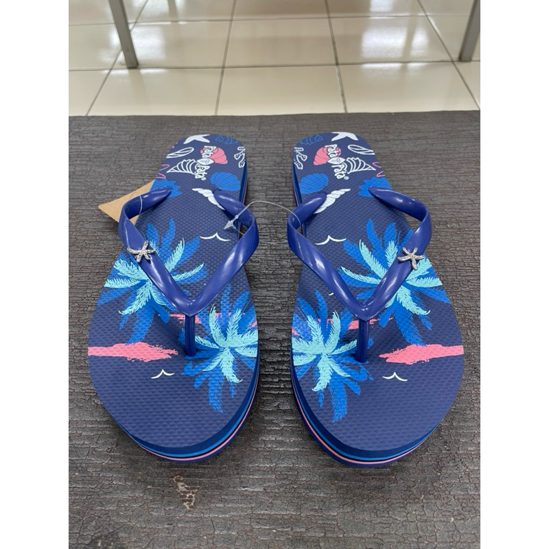 Bata Pata Pata Sendal Jepit Wanita Karet Anti Air Warna Navy 6109072