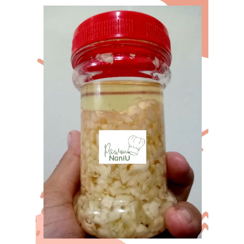 

bawang putih cincang bacem