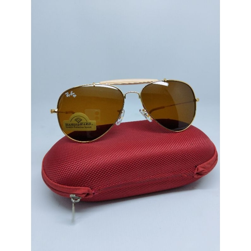 kacamata RAY-BAN gading coklat