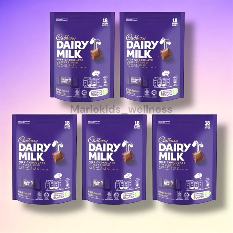 

Cadbury Dairy Milk Cokelat SHAREBAG 5 Pack