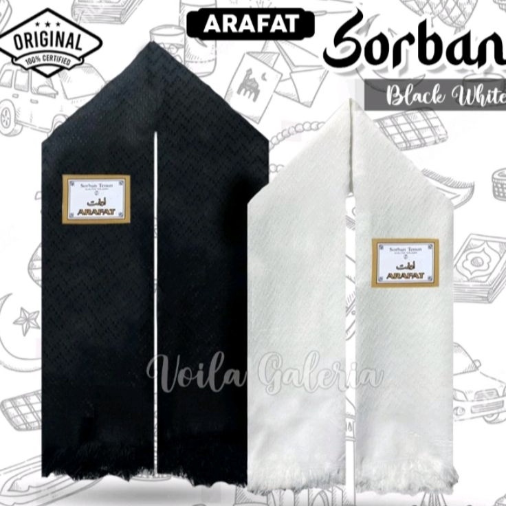 Hot Sorban Arafat Sorban Premium Sorban Polos Sorban Hitam Polos Sorban Putih Polos