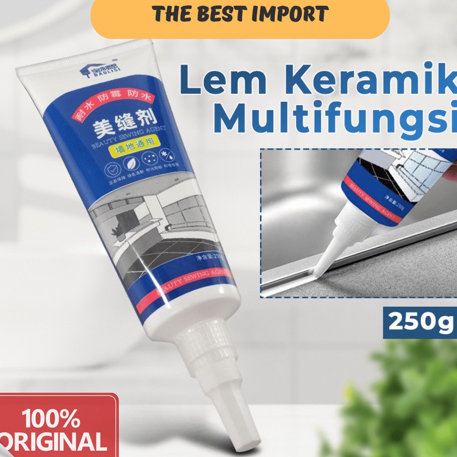 Lem Pengisi Celah Keramik Anti Bocor Waterproof Nat Anti Jamur 25g Waterproof Sealant