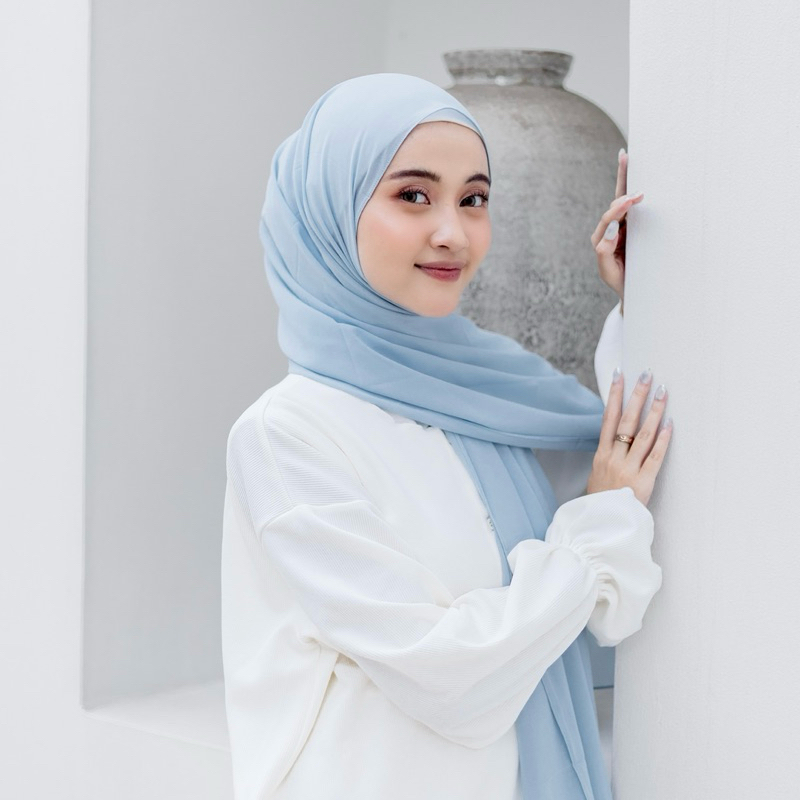 Dhinda Hijab - Pasmina Ceruty (Kain Ceruty Terbaik) Pashmina Panjang