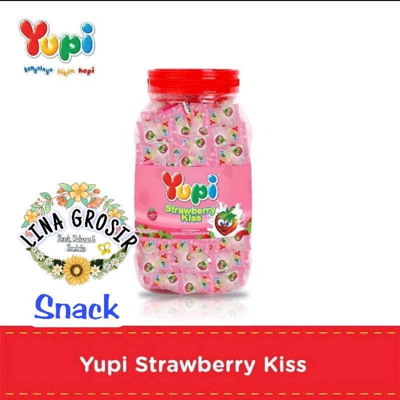 

YUPI Kiss Toples Love Strawberry Isi 300 gr