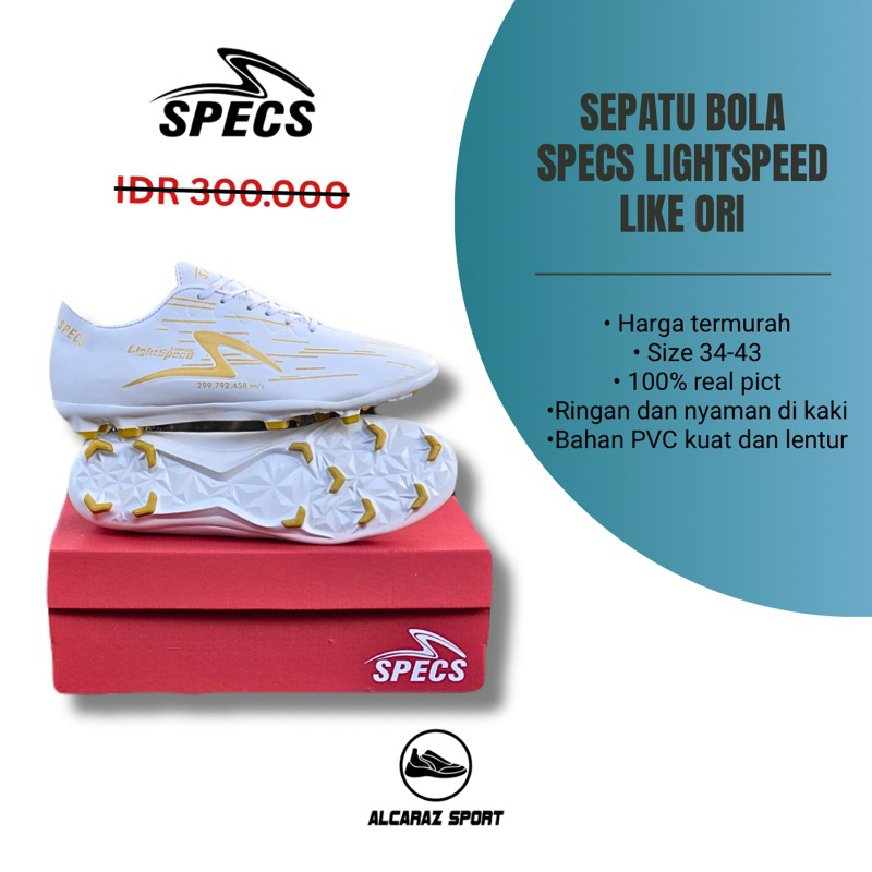 Sepatu Bola Specs Lightspeed Reborn Like Ori - Sepatu Bola Anak Anak - Sepatu Bola Junior - Grosir S