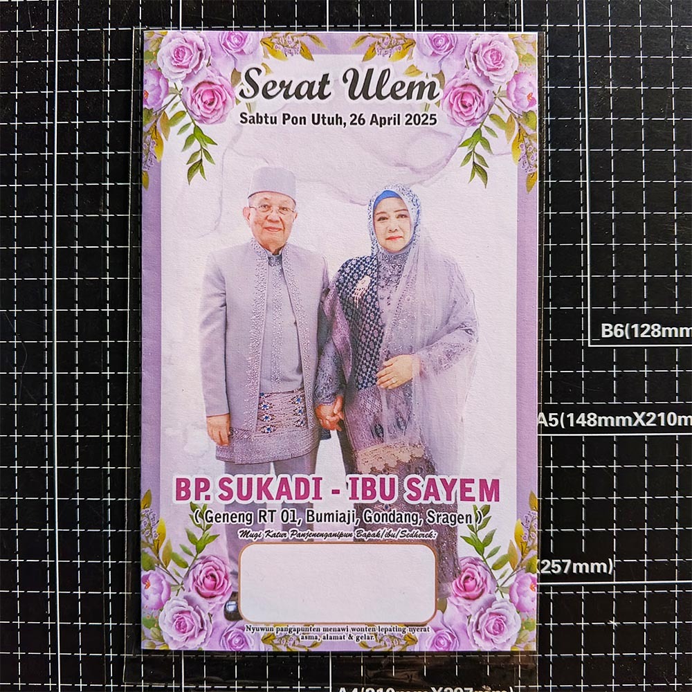 UND01 Serat Ulem Undangan Jawa Mantu & Ngunduh Mantu