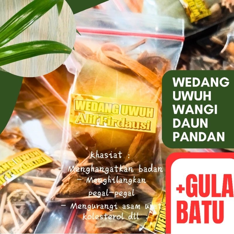 

Wedang UWUH Komplit Pandan Plus Gula Batu