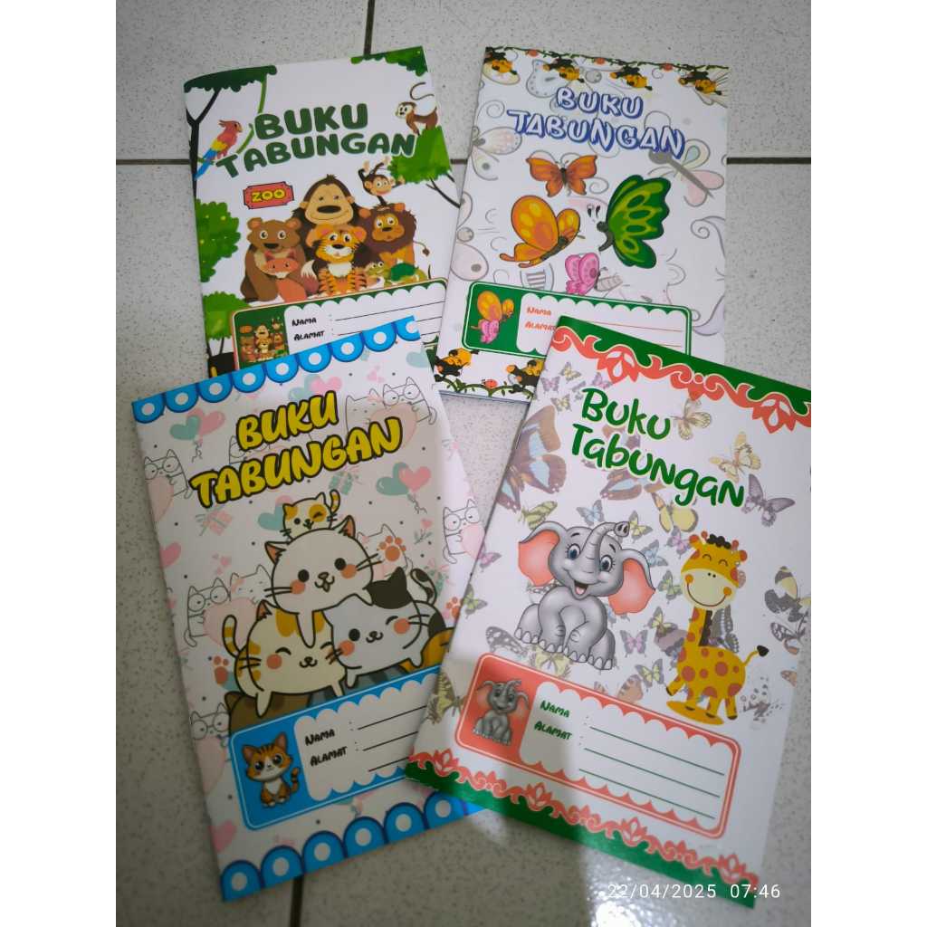 (COD) buku tabungan lucu anak-anak