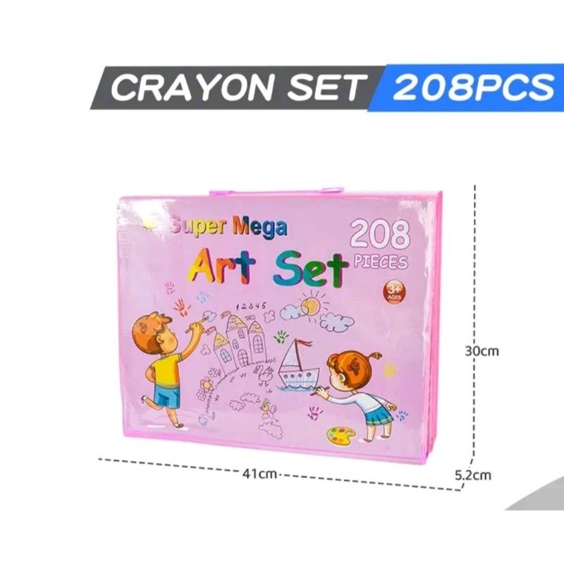 

crayon set anak 208pcs