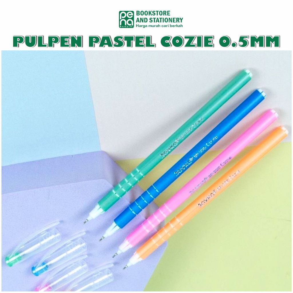

1 PCS Ballpoint BP-335 Cozie Black Joyko | Pulpen 0.5 | BOLPEN BP335
