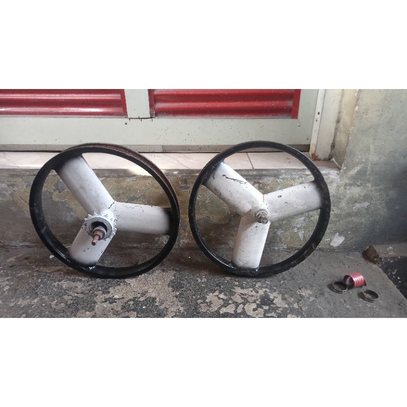 velg palang 3 besi ring 16 BMX mini depan belakang