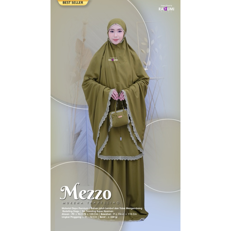 MUKENA TRAVELING//MEZZO MUKENA TRAVELING BRAND ORI BY RAQUMI // PREMIUM MUKENA TRAVEL BY RAQUMI HIJA