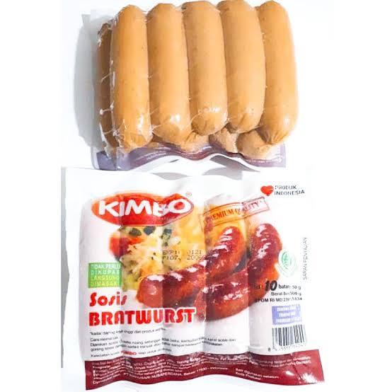 

Kimbo Mini Bratwurst Original isi 10 Kemasan 500 gram