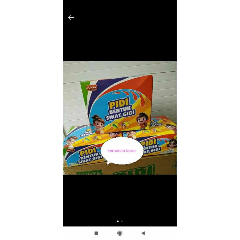 

Pidi Sikat Gigi Permen Bentuk Sikat Gigi Isi 30PCS