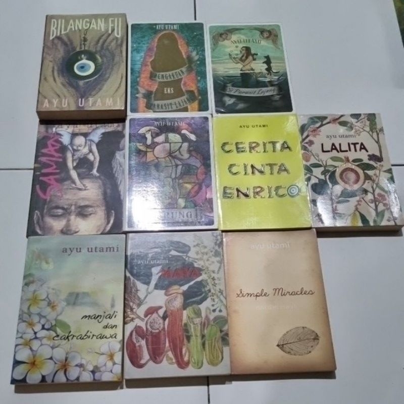 Novel Ayu Utami Preloved Original | Bilangan Fu | Maya | Manjali dan Cakrabirawa | Lalita | Cerita C