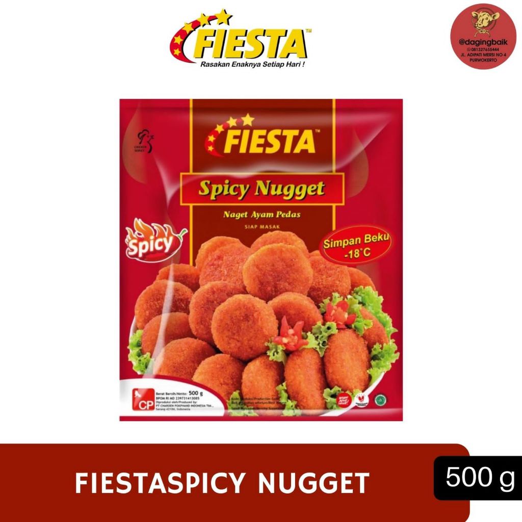 

fiesta spicy nugget 500gram