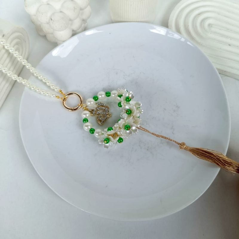 Daz Gantungan Spion Mobil Manik Lafal Allah