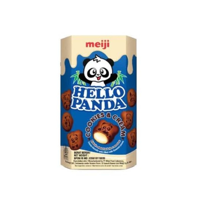 

Hello Panda Biskuit isi krim Coklat / Susu / strawberry / cookies n cream 45gr