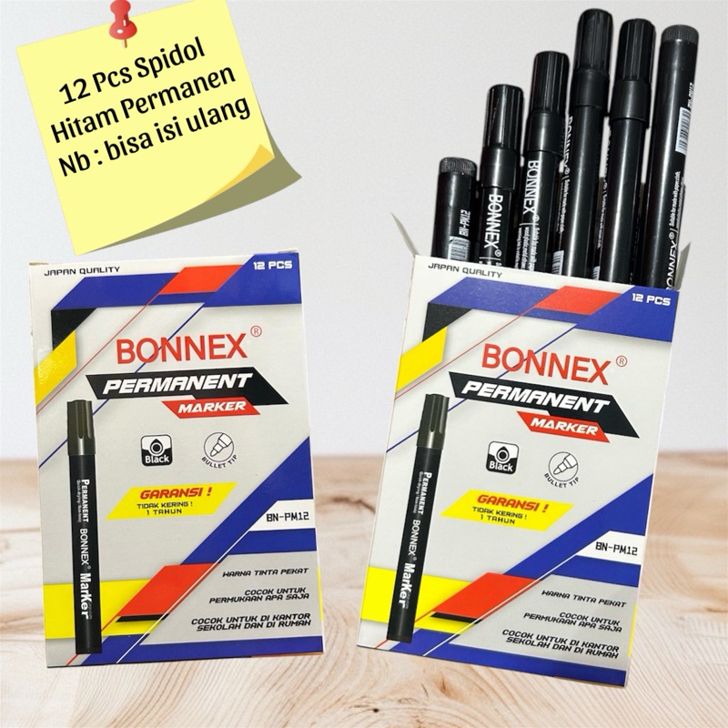 

SPIDOL PERMANENT MARKER PM-12 GROSIR ( 12 PCS )