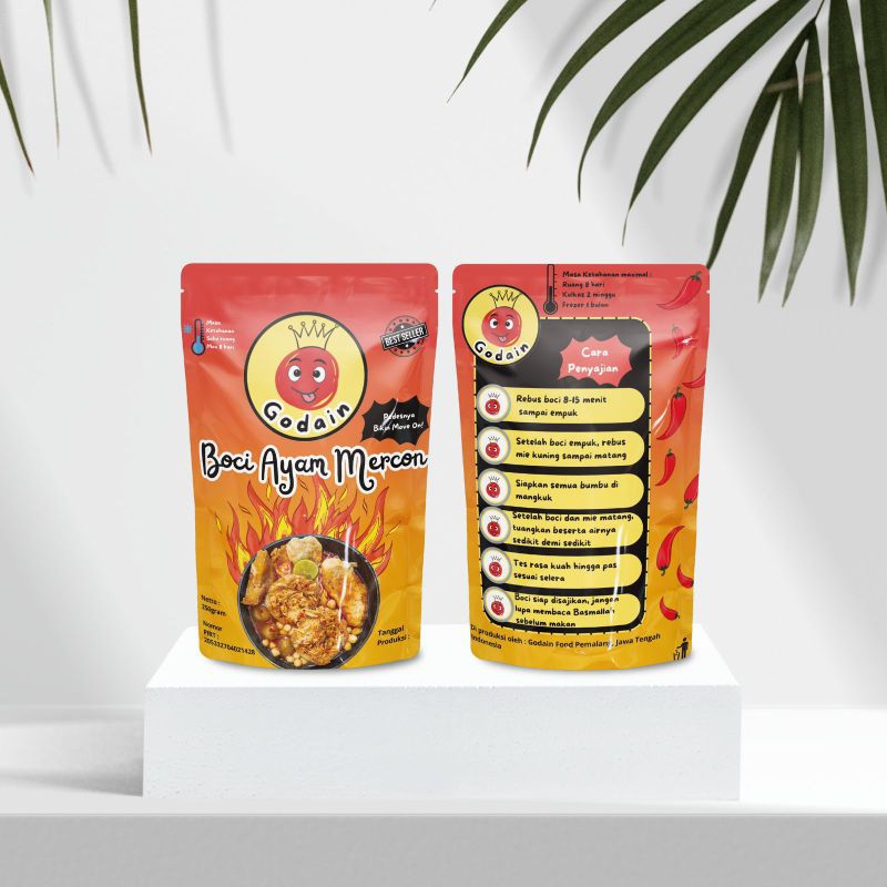 

BOCI GODAIN - BOCI AYAM SUWIR PEDAS- KEMASAN PREMIUM - Boci Instan