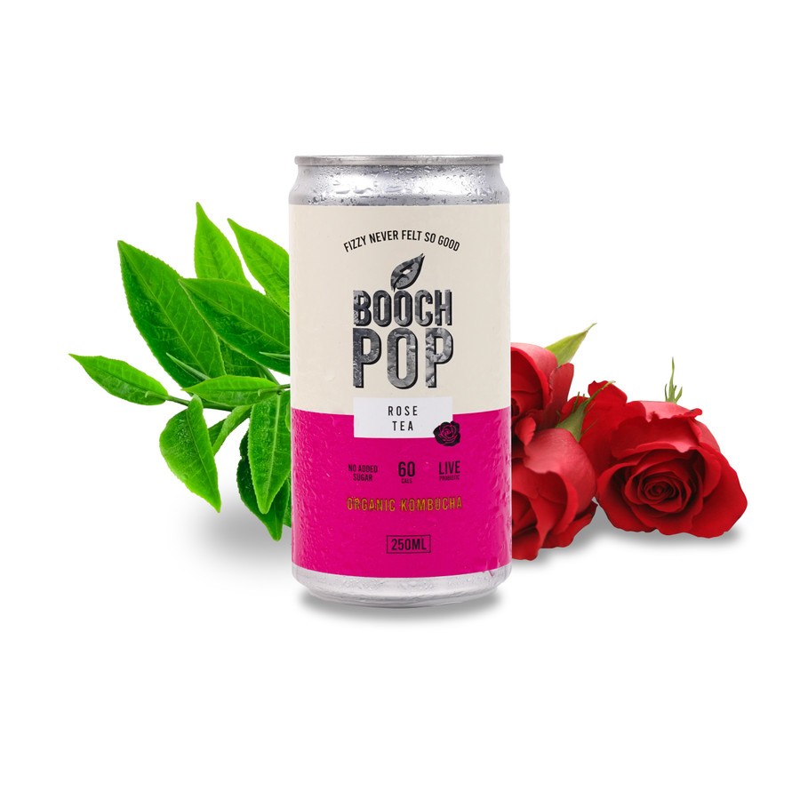 

Booch Pop Rose Tea 4 pack