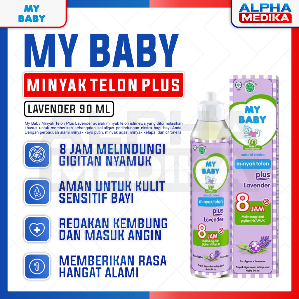 MY BABY - Minyak Telon Plus LAVENDER 90 ml / My Baby Telon Plus Lavender 90ml
