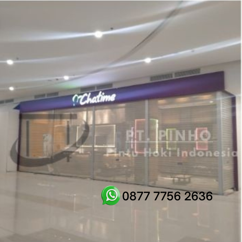 Rolling door one sheet full perforated
