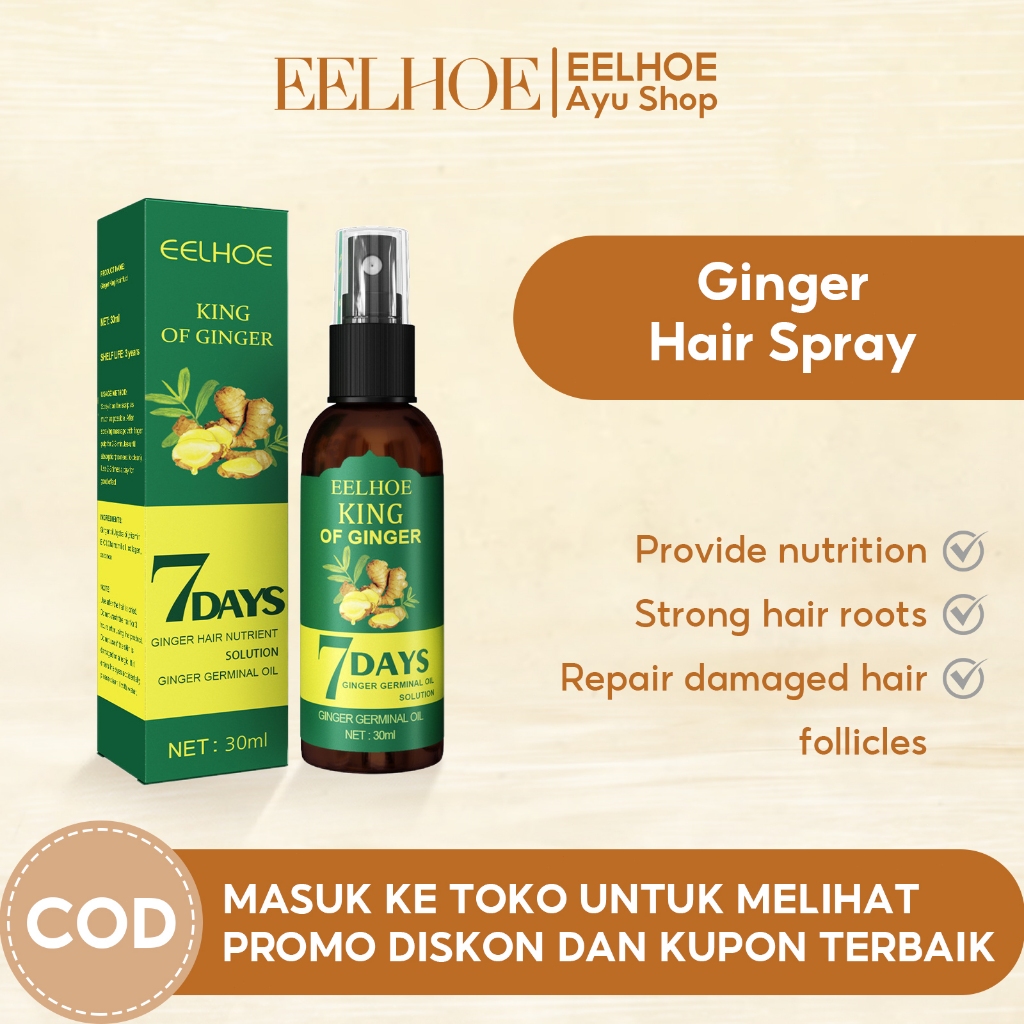 Eelhoe ginger oil penumbuh rambut 7 Day Ginger Germinal Serum Ginger Germinal Oil Penumbuh rambut Me