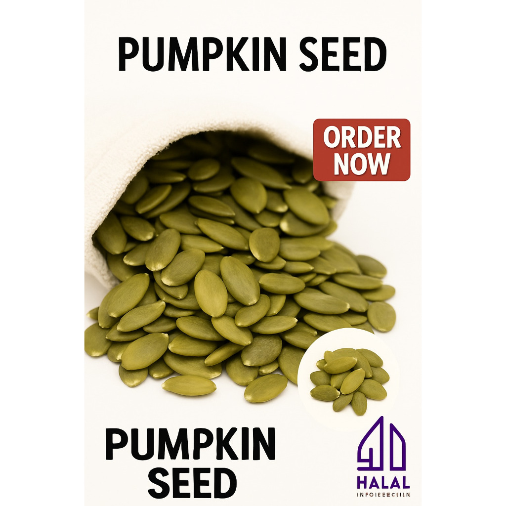 

Petite PUMPKIN SEED - BIJI LABU - PEPITA 1 KG REPACK HALAL ORGANIC IMPORT